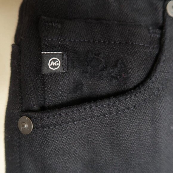 Adriano Goldschmied Alexxis Jeans Size 24 High Rise Vintage Slim Black Distress - Picture 6 of 16